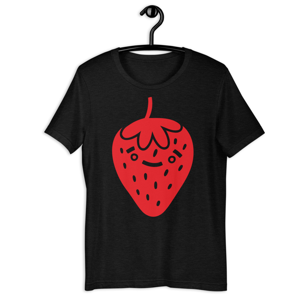 Buy Short-Sleeve Unisex Strawberry Print T-Shirt